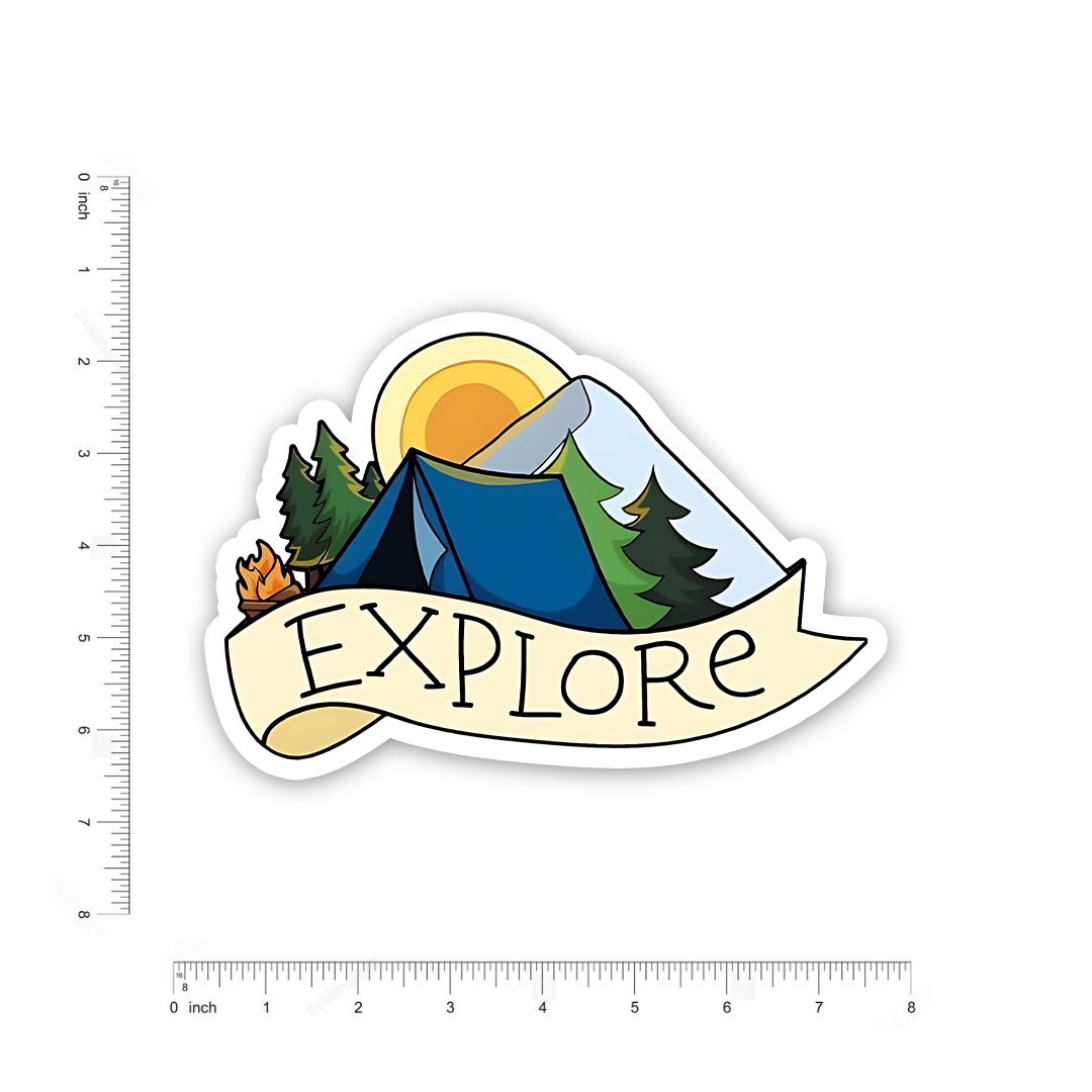 Explore animated art bumper Sticker