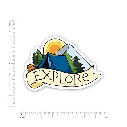 Explore animated art bumper Sticker