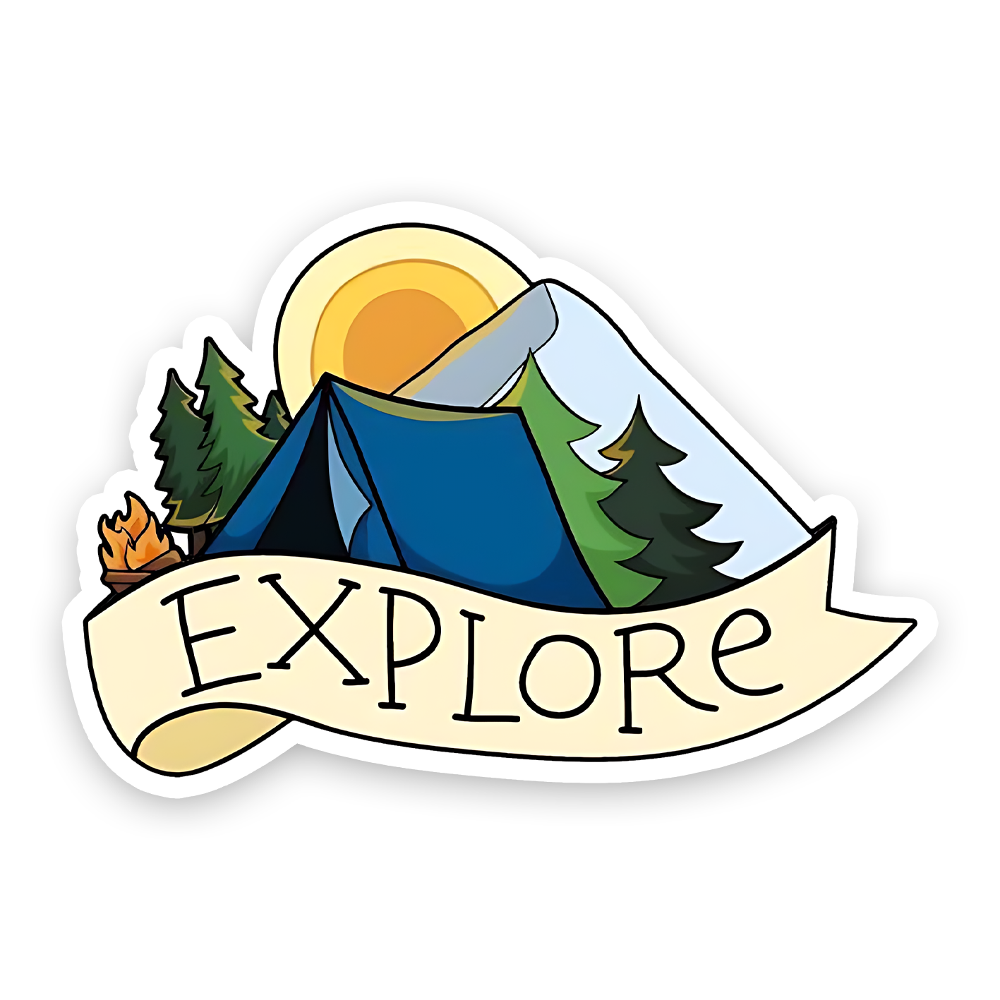 Explore animated art bumper Sticker
