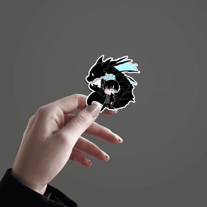Chibi Kaisel Solo Levelling Sticker - sticckiz.com
