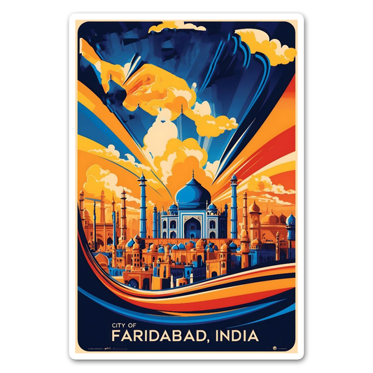 Faridabad card Sticker