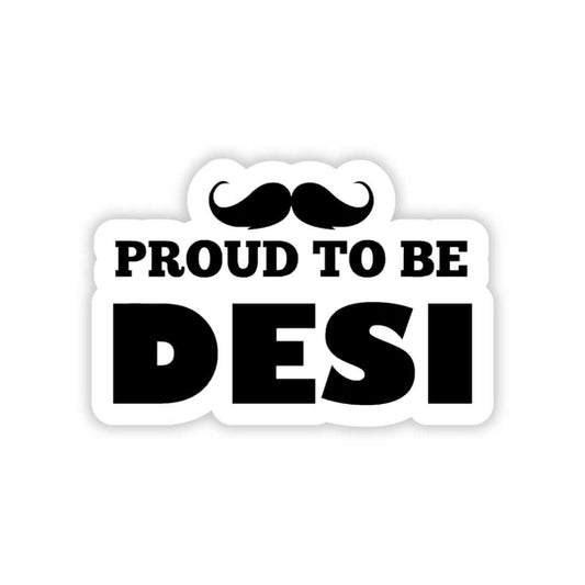 proud to be desi bumper sticker - sticckiz.com
