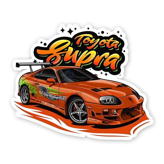 Toyota Supra car Sticker