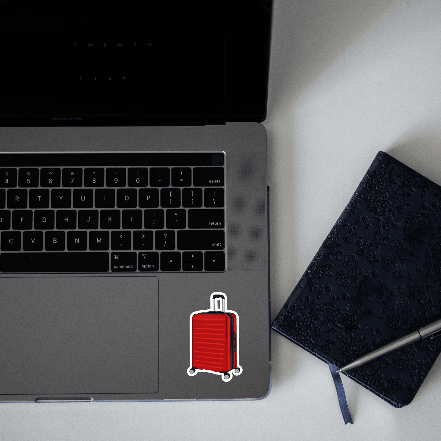 Red Suitcase Sticker - sticckiz.com