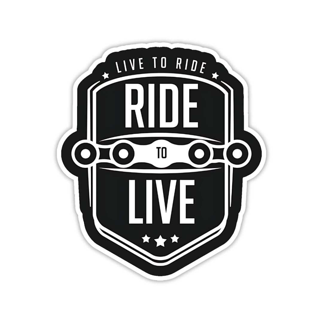 Live to ride Ride to Live Sticker - sticckiz.com