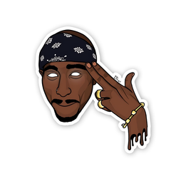 Tupac Shakur Sticker