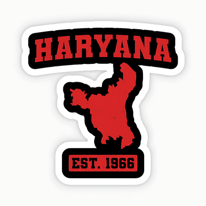 Haryana Map Sticker - sticckiz.com