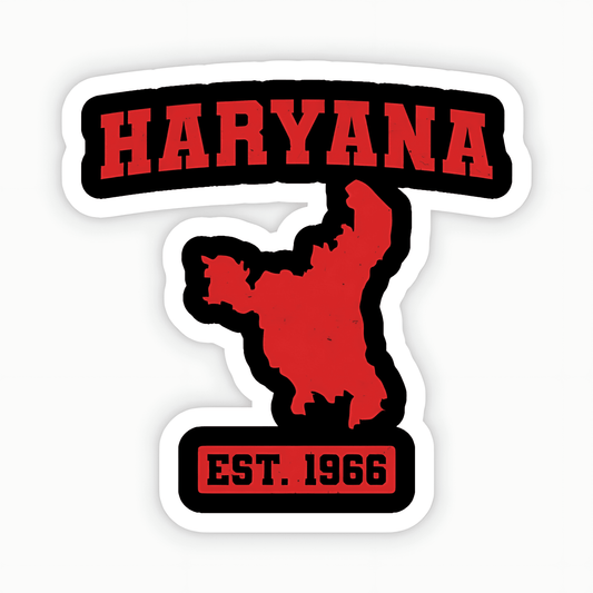 Haryana Map Sticker - sticckiz.com