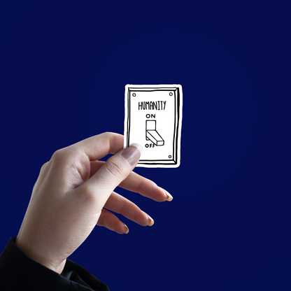 humanity off Sticker