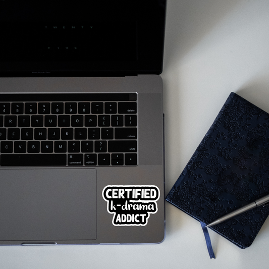 Certified K- drama Addict Sticker