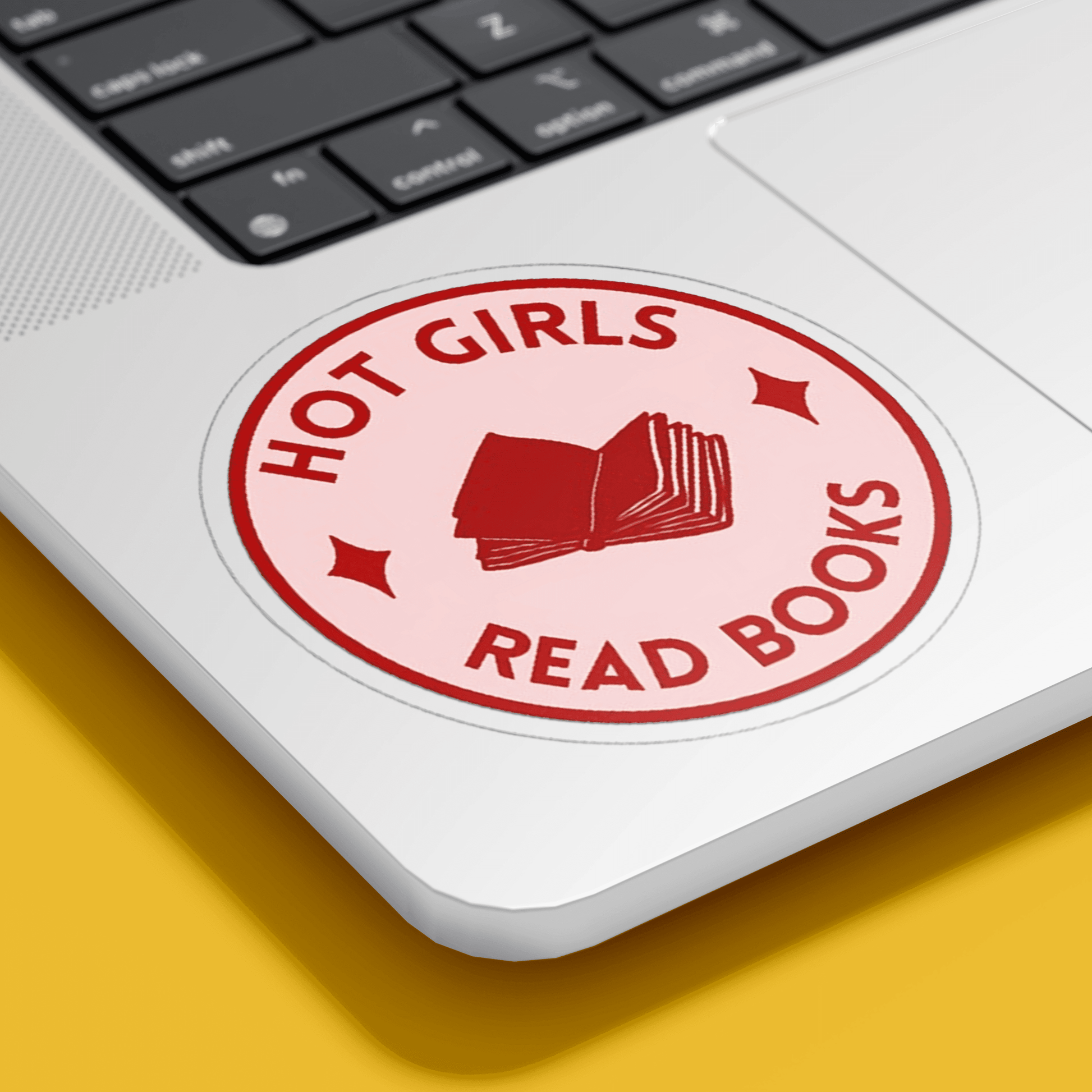 Hot Girls Read Books Sticker - sticckiz.com