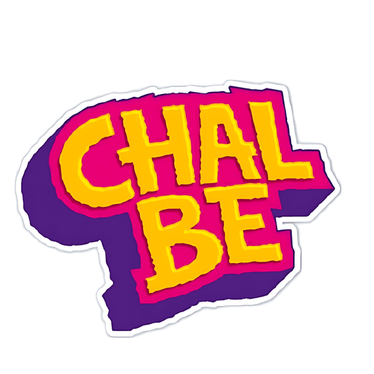 Chal Be Phrase Sticker - sticckiz.com