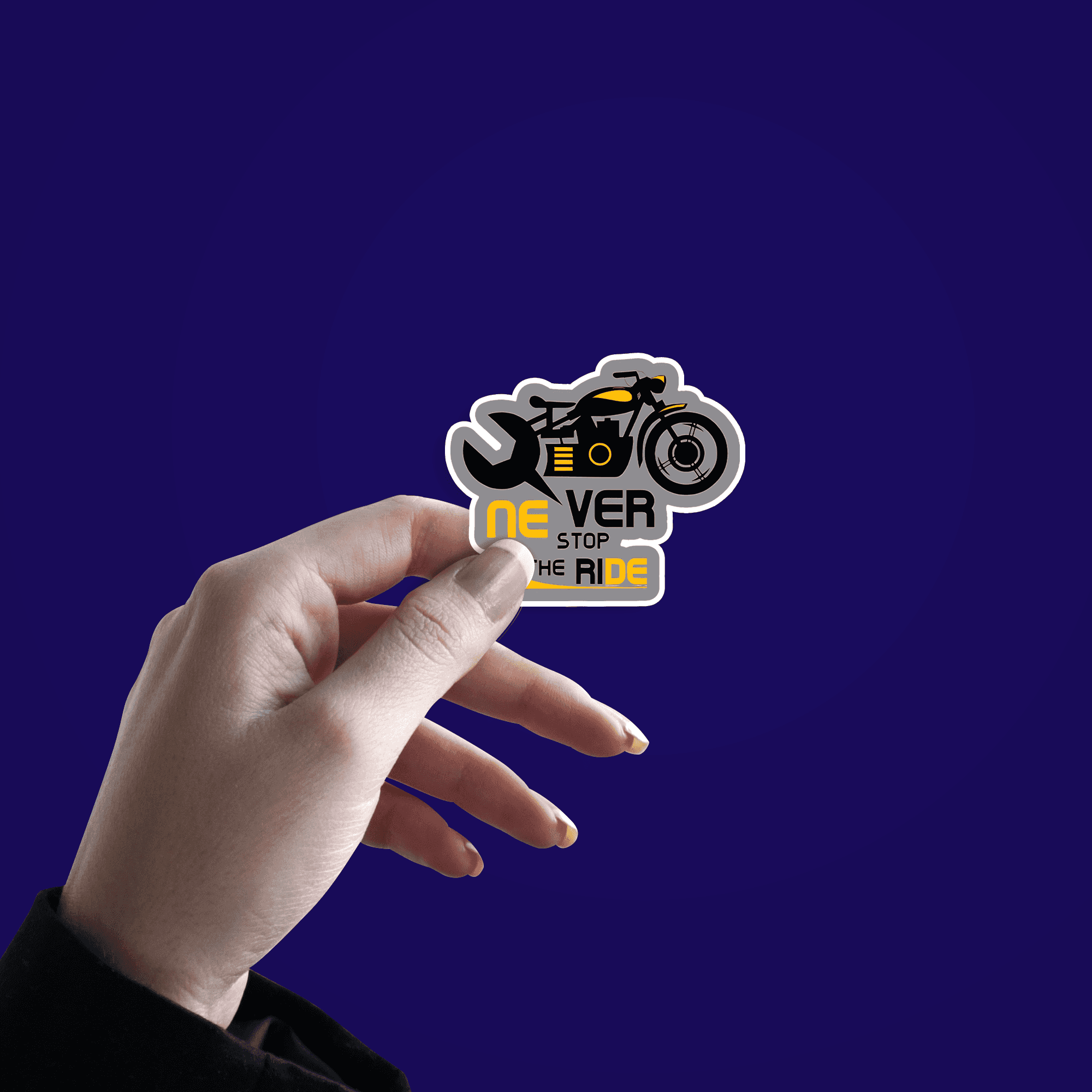 Never Stop the Ride Sticker - sticckiz.com