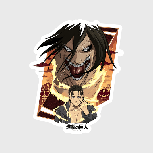 Eren jaeger Sticker - sticckiz.com