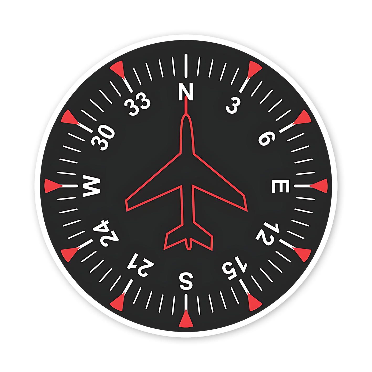 Flight instument used in Aircraft Sticker