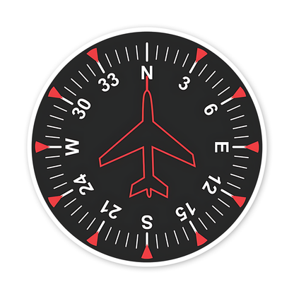 Flight instument used in Aircraft Sticker