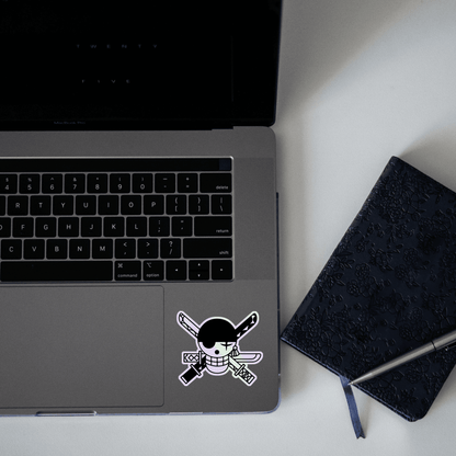 Jolly Roger Holographic Sticker - sticckiz.com