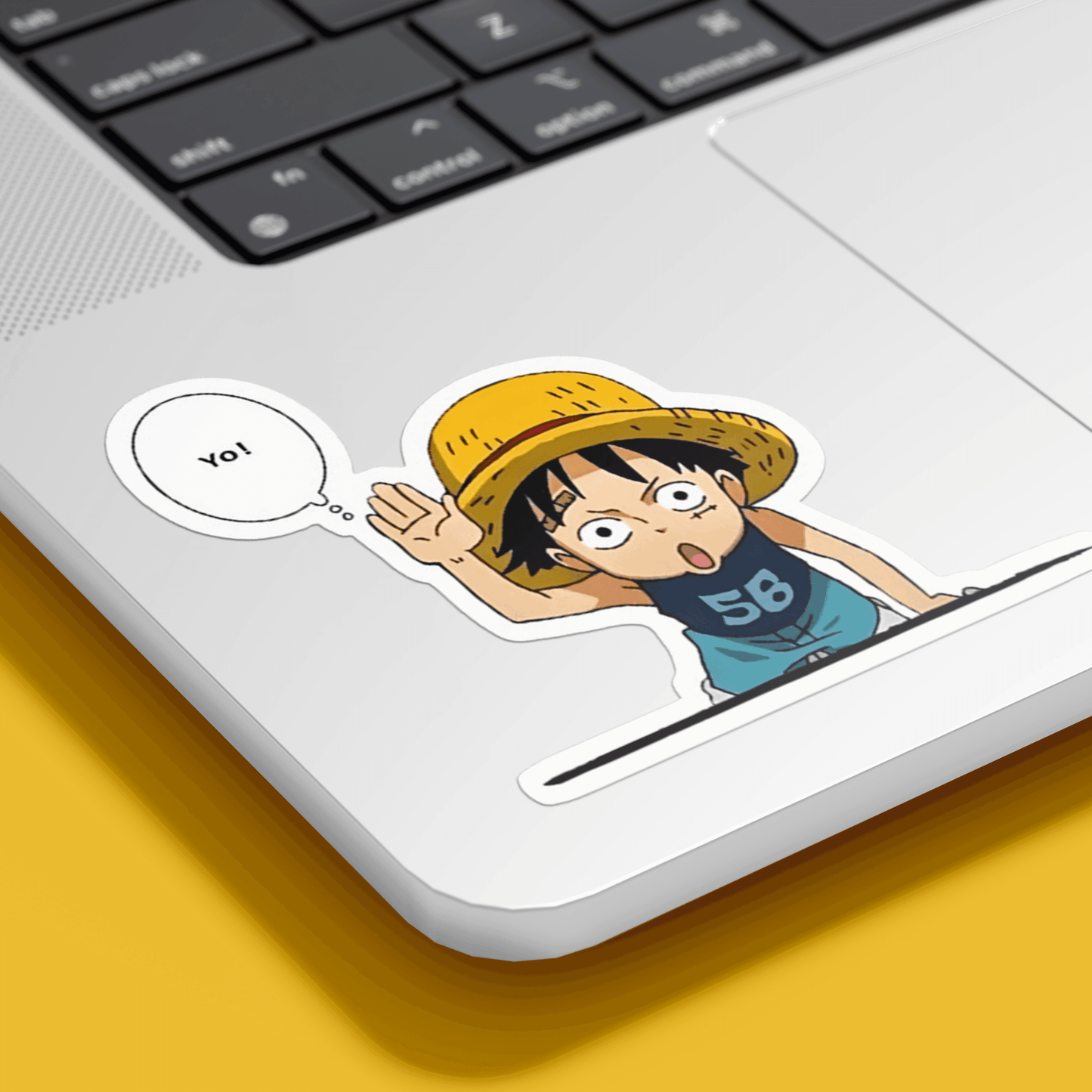 Yo!! Luffy Sticker - sticckiz.com