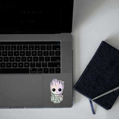 Groot Holographic Sticker - sticckiz.com