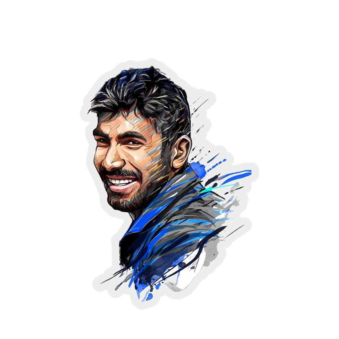 Jaspreet Bumrah Sticker - sticckiz.com