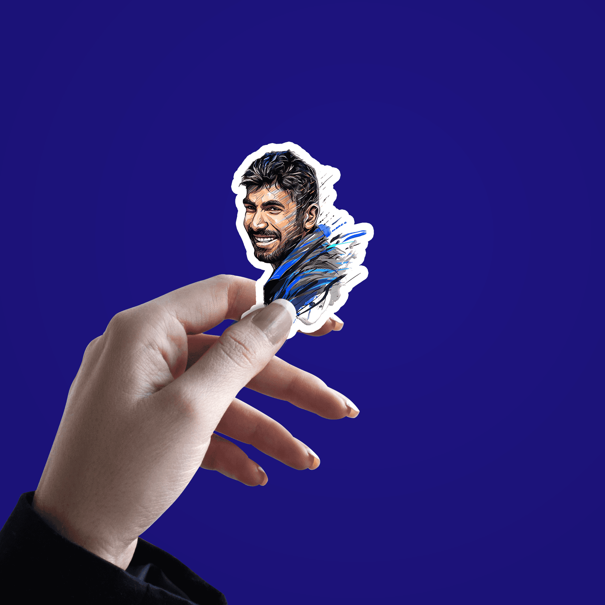 Jaspreet Bumrah Sticker - sticckiz.com