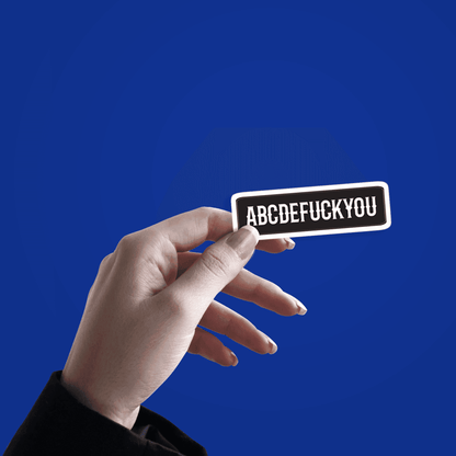 ABCDF#CKYOU Sticker - sticckiz.com