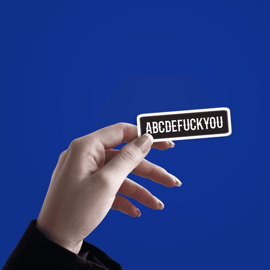ABCDF#CKYOU Sticker - sticckiz.com