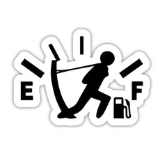 Fuel Low Sticker