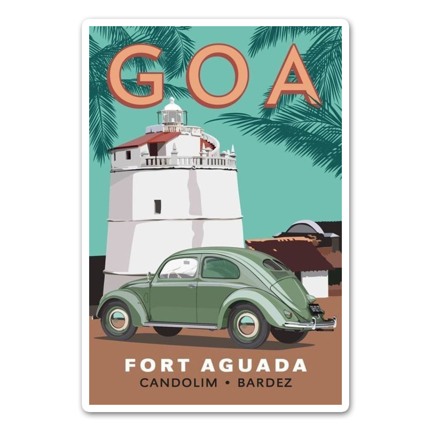 Goa Sticker Goa card Sticker – sticckiz.com