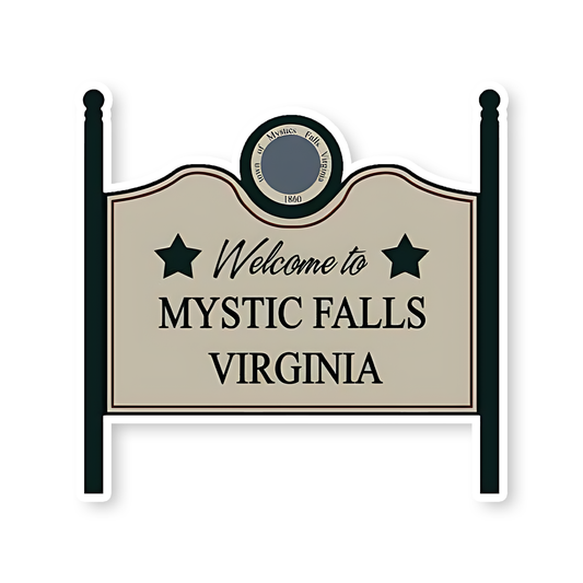Welcome to Mystic Falls Virginia Sticker
