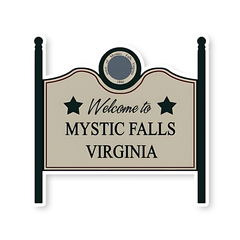 Welcome to Mystic Falls Virginia Sticker