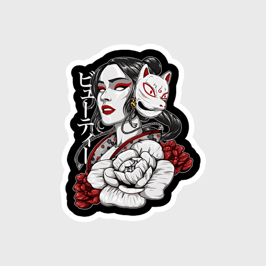 Geisha Beauty Magnet sticker - sticckiz.com