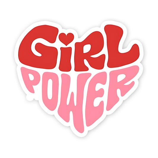 Girl power written Sticker