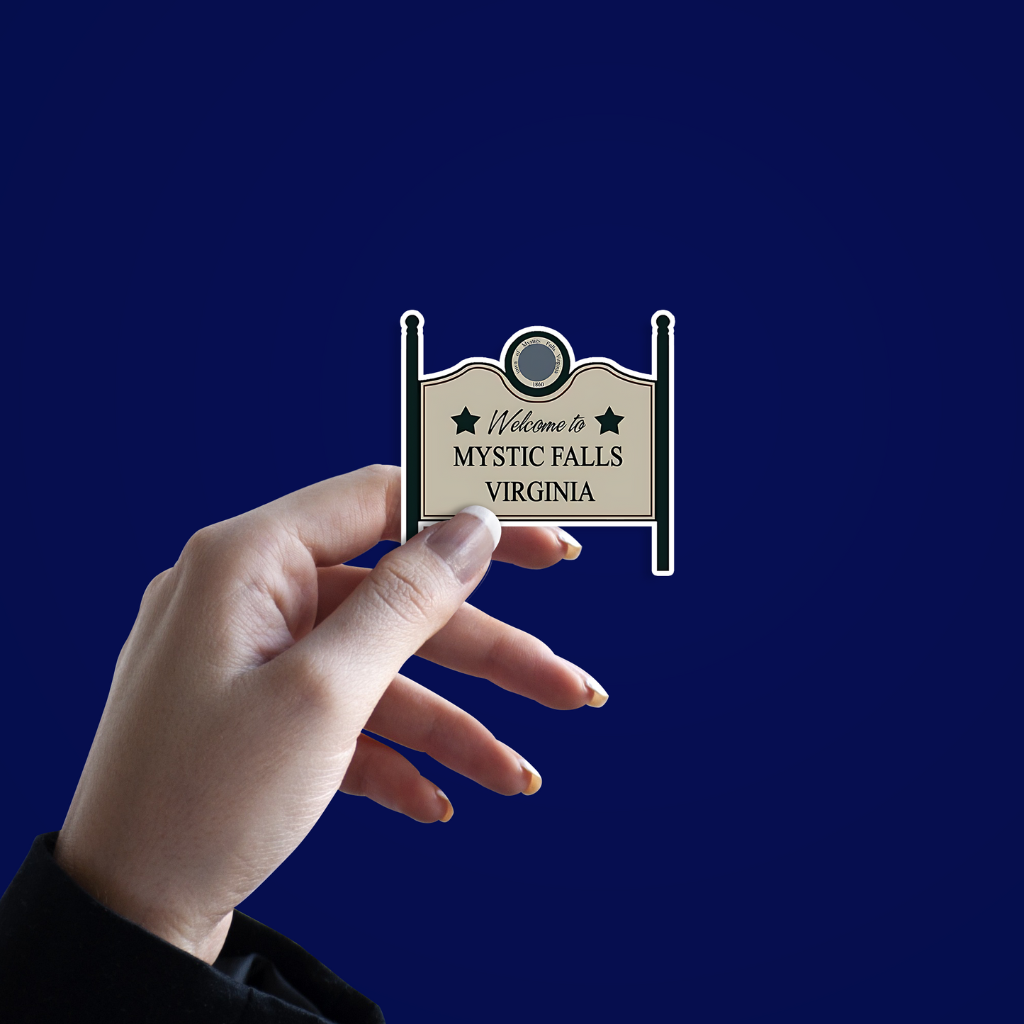 Welcome to Mystic Falls Virginia Sticker