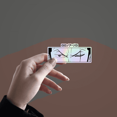Zoro_s Gaze Holographic Sticker - sticckiz.com