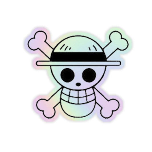 One Peice Logo Holographic Sticker - sticckiz.com