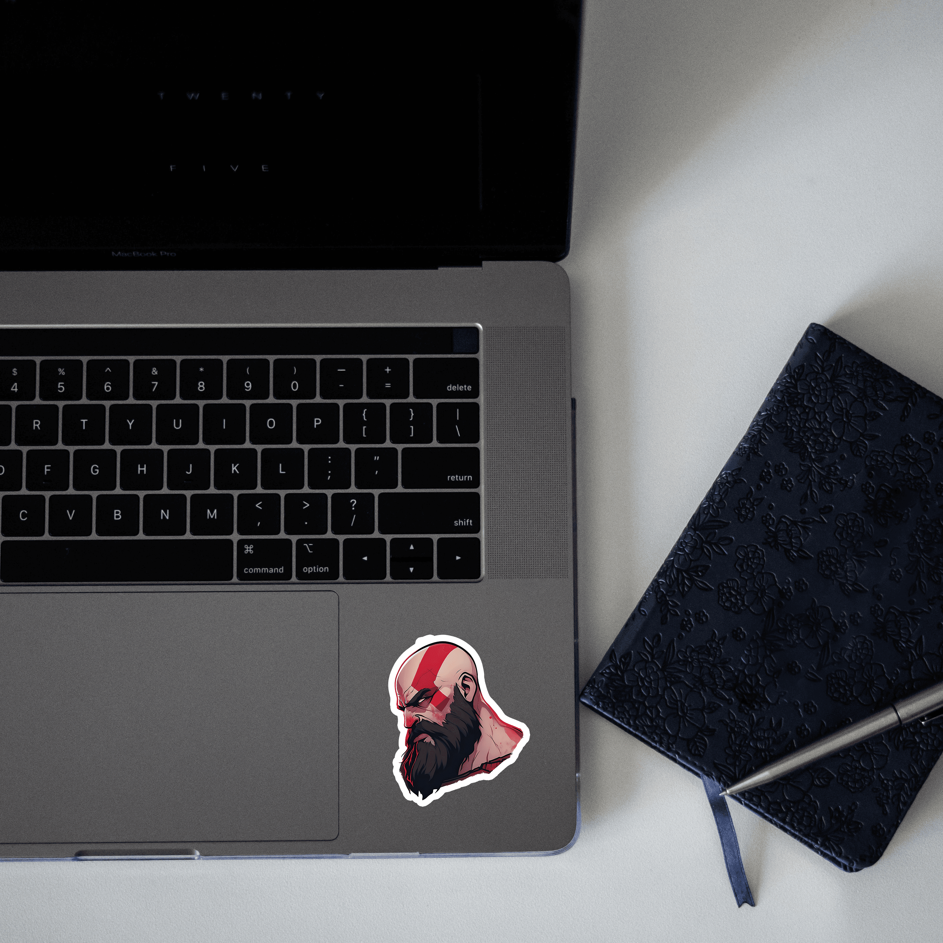 God of war brutal kratos Sticker - sticckiz.com
