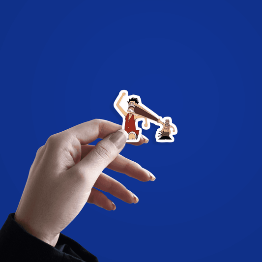 Luffy And Zoro Sticker - sticckiz.com