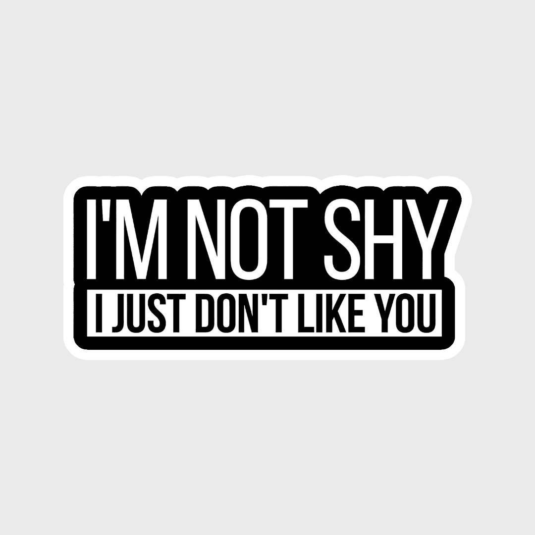 I'm not shy i just don't like you v2 - sticckiz.com