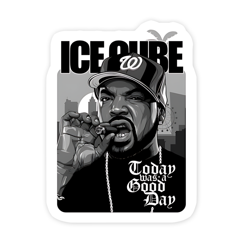 Ice cube Singer Sticker – sticckiz.com
