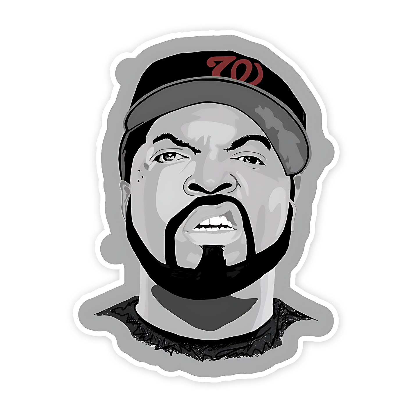 Ice Cube Rapper Sticker – sticckiz.com