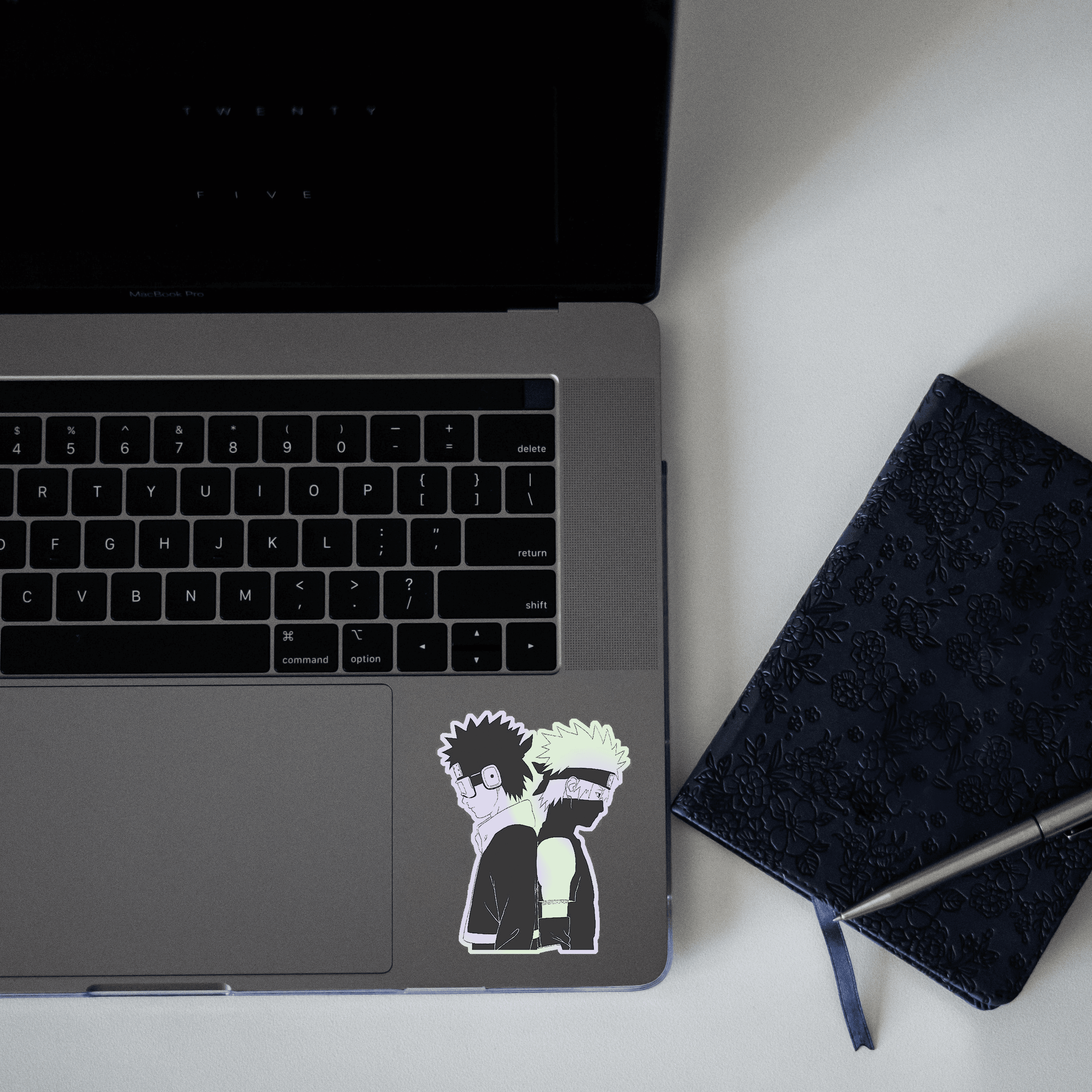 Kakashi & Obito v2 Holographic Sticker - sticckiz.com