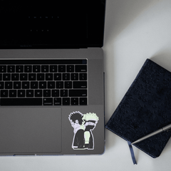 Kakashi & Obito v2 Holographic Sticker - sticckiz.com