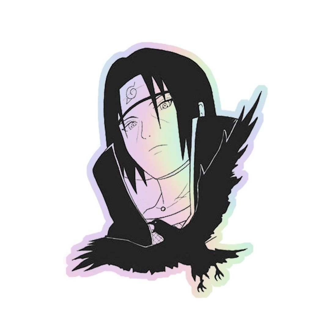 Itachi Uchiha Holographic Sticker - sticckiz.com
