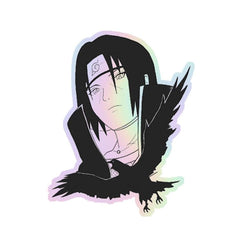 Itachi Uchiha Holographic Sticker - sticckiz.com