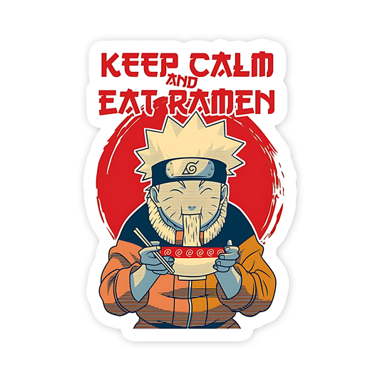 Keep calm and Eat Ramen Sticker
