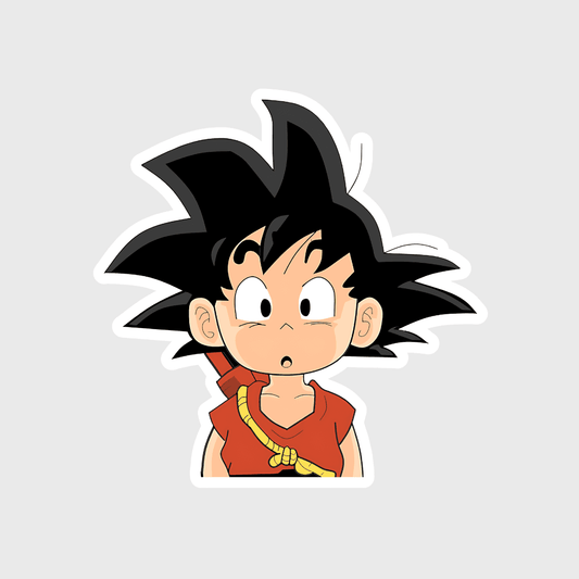 kid goku v3 sticker - sticckiz.com