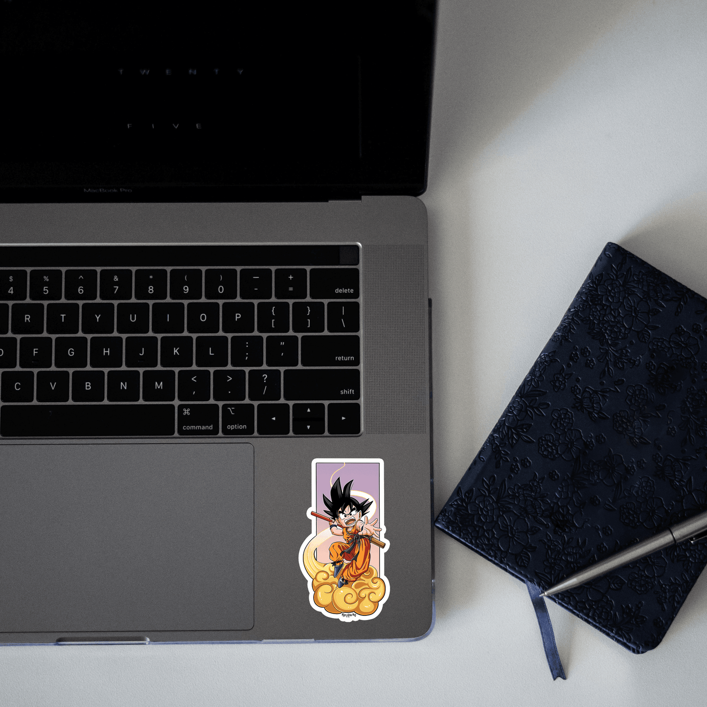 Kid goku nimbus Sticker - sticckiz.com