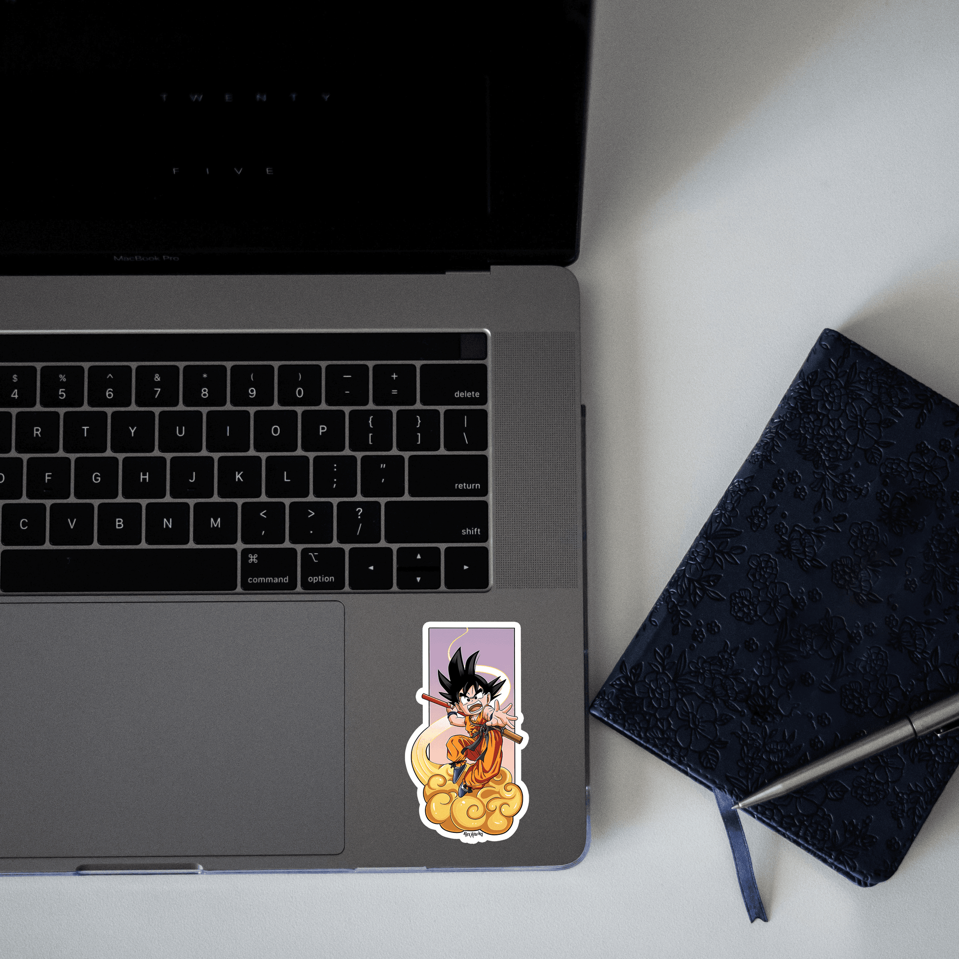 Kid goku nimbus Sticker - sticckiz.com