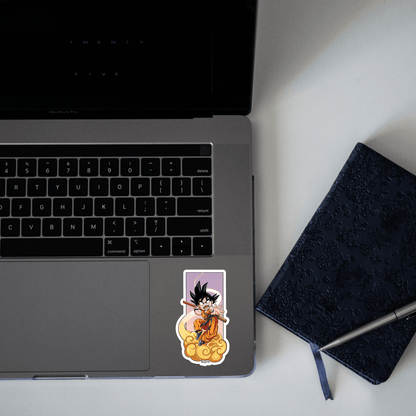 Kid goku nimbus Sticker - sticckiz.com